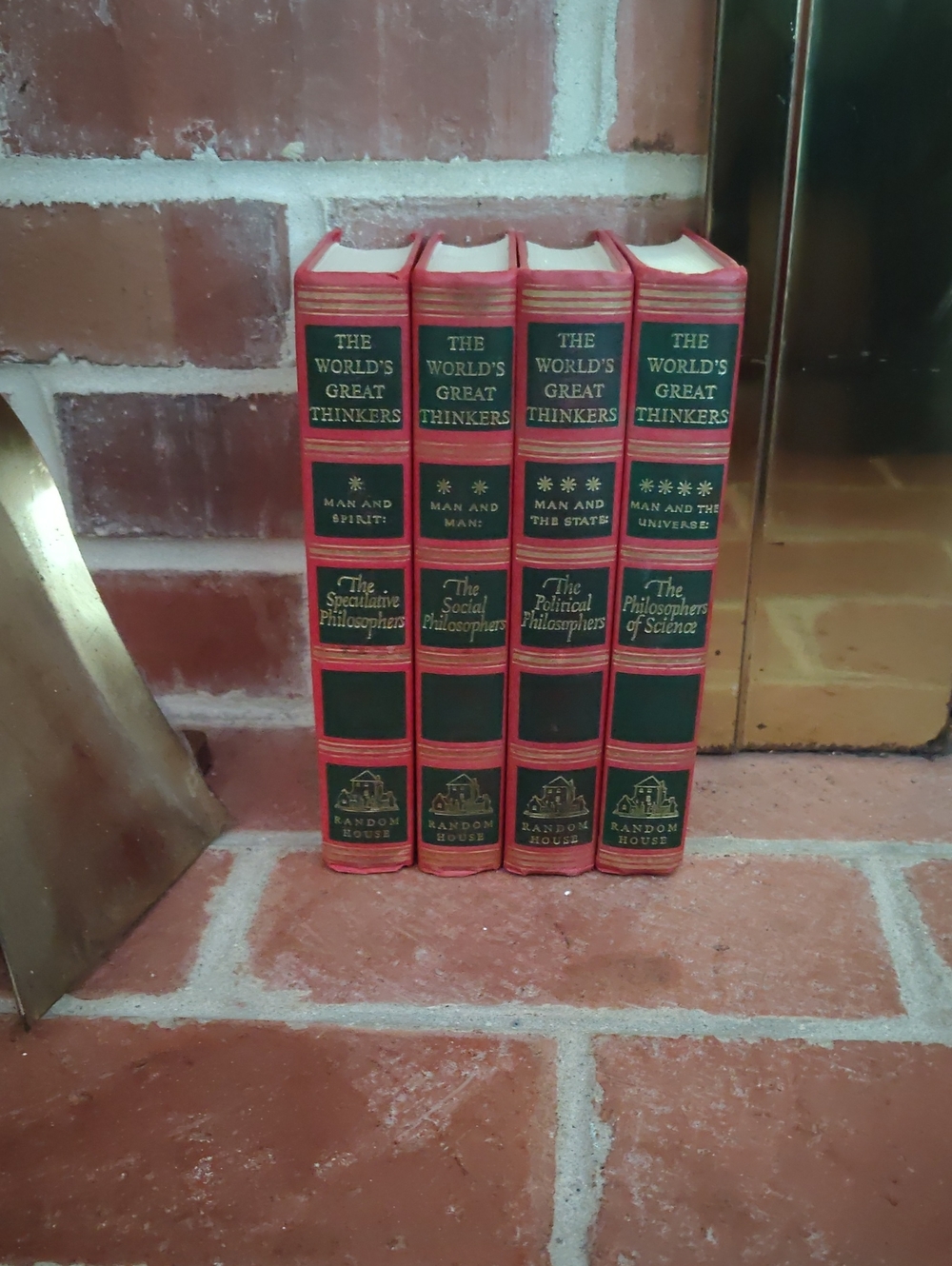 The World's Great Thinkers Decorative Red and Black Complete 4 Lot Set